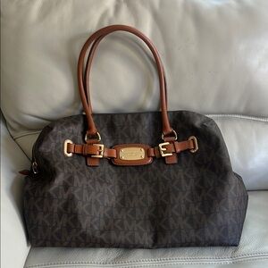 Michael Kors Brown Signature Tote Bag